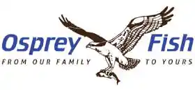 Ossprey Group Fish logo met blauwe letters en een vogel.
