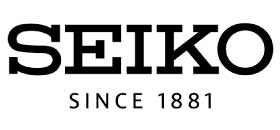 Seiko logo met tekst 'Seiko' en 'SINCE 1881' eronder