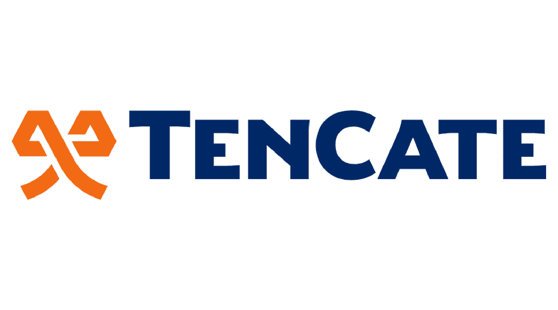 TenCate logo met oranje symbool links en blauwe tekst 'TenCate' rechts