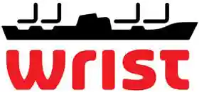 Wrist Ship logo met rode letters en het schip in het zwart.